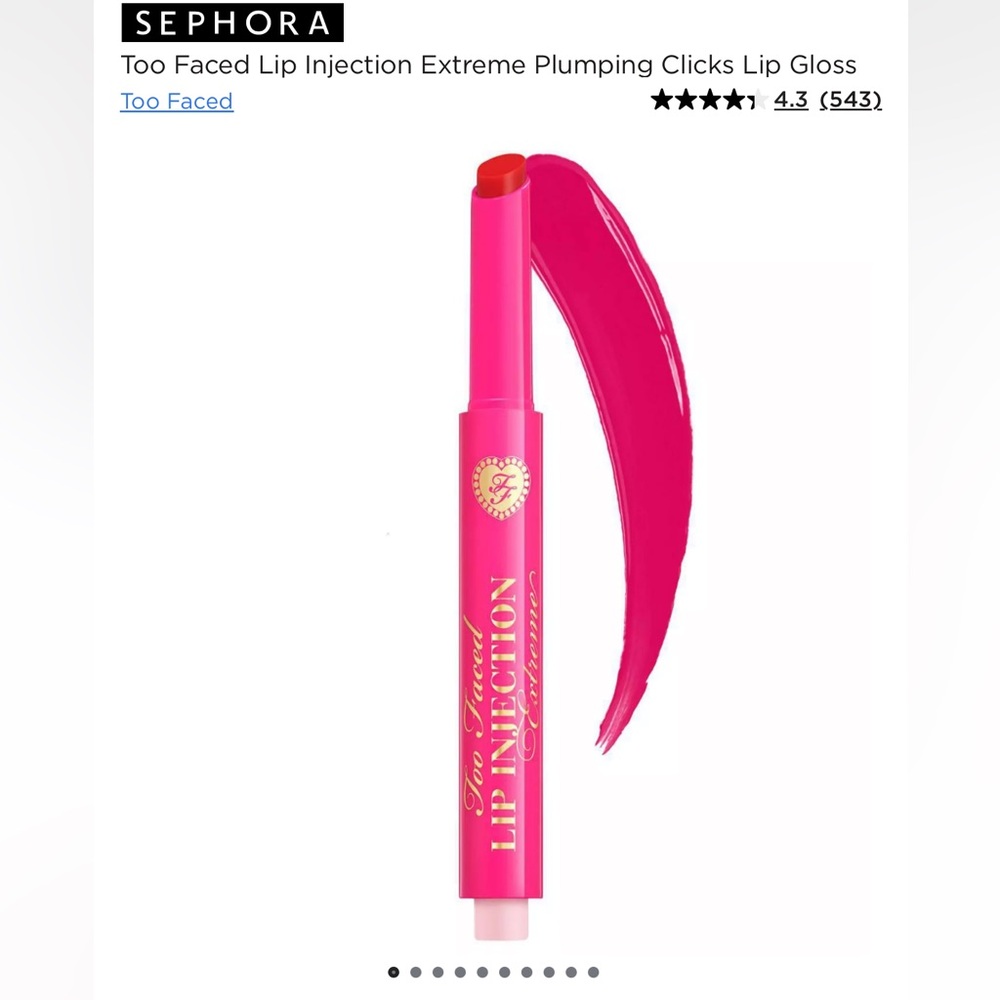 BRAND NEW Too Faced Lip Injection Extreme Plumping Clicks - On Point Retail $28